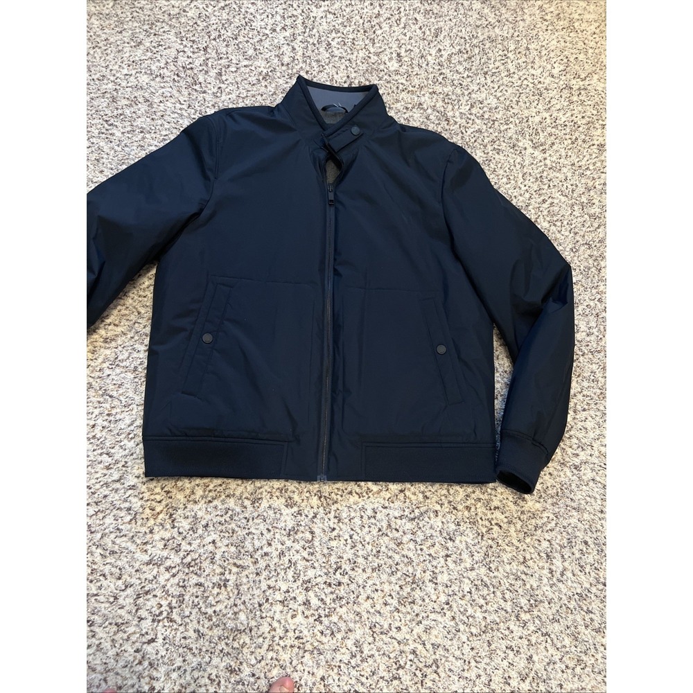 Ted Baker New  Zip Up Bomber Jacket - Size 7 (L) - DK Blue Insulated Pockets